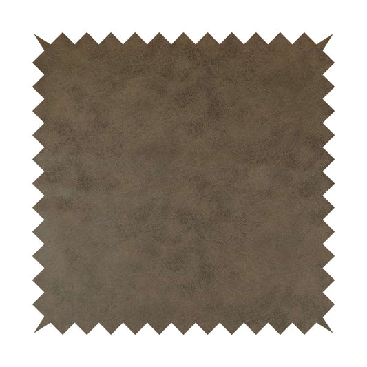 Utah Suede Leather Effect Soft Grain Look Finish Upholstery Material In Brown Colour