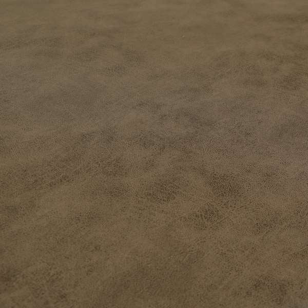 Utah Suede Leather Effect Soft Grain Look Finish Upholstery Material In Brown Colour