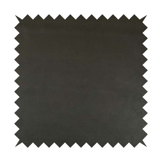 Utah Suede Leather Effect Soft Grain Look Finish Upholstery Material In Black Colour