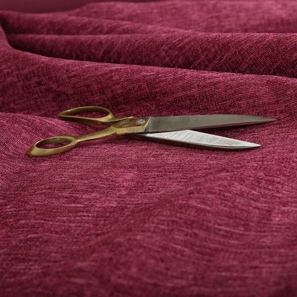 Softy Shiny Chenille Upholstery Furnishing Fabric In Pink Mulberry Colour VAL260416-61