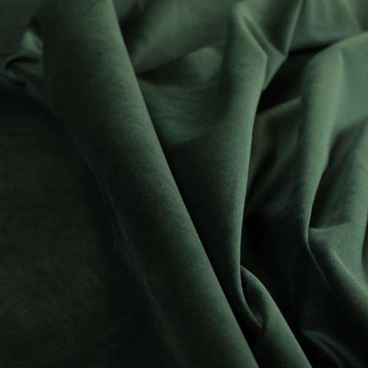 Venice Velvet Fabrics In Dark Green Colour Furnishing Upholstery Velvet Fabric - Roman Blinds