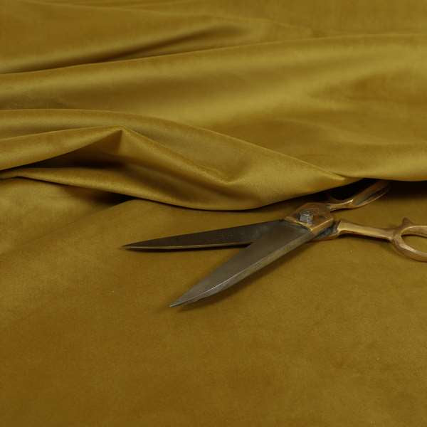 Venice Velvet Fabrics In Yellow Colour Furnishing Upholstery Velvet Fabric - Roman Blinds