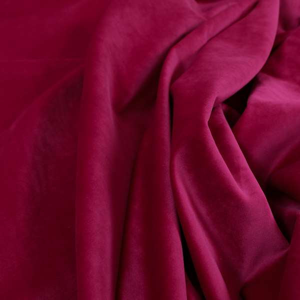 Venice Velvet Fabrics In Lipstick Pink Colour Furnishing Upholstery Velvet Fabric - Roman Blinds