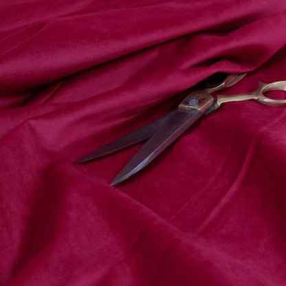 Venice Velvet Fabrics In Lipstick Pink Colour Furnishing Upholstery Velvet Fabric - Roman Blinds