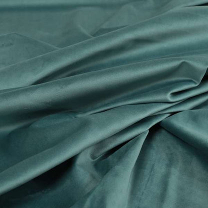 Venice Velvet Fabrics In Ocean Blue Colour Furnishing Upholstery Velvet Fabric - Made To Measure Curtains