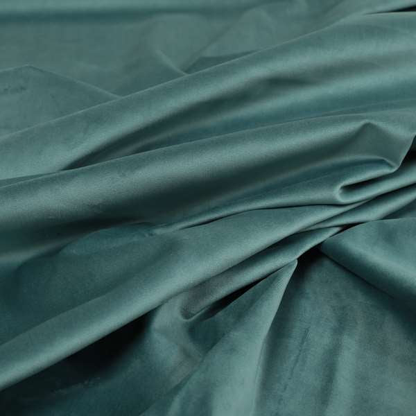 Venice Velvet Fabrics In Ocean Blue Colour Furnishing Upholstery Velvet Fabric - Handmade Cushions