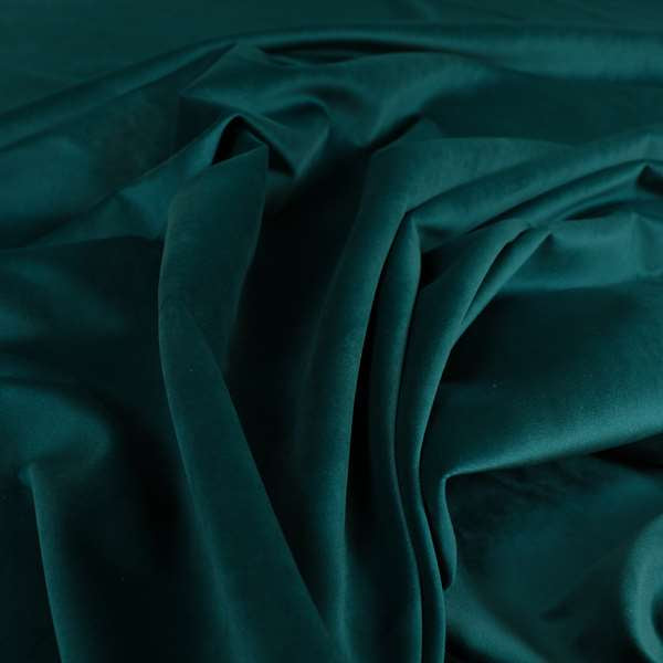 Venice Velvet Fabrics In Teal Colour Furnishing Upholstery Velvet Fabric - Roman Blinds