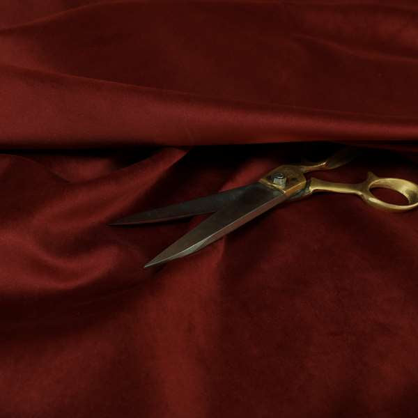 Venice Velvet Fabrics In Burgundy Colour Furnishing Upholstery Velvet Fabric - Roman Blinds