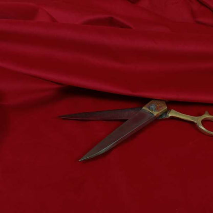 Venice Velvet Fabrics In Red Colour Furnishing Upholstery Velvet Fabric - Roman Blinds