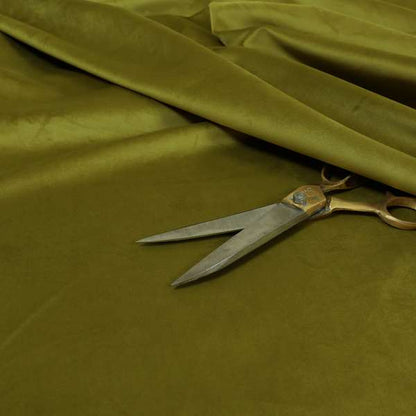 Venice Velvet Fabrics In Green Colour Furnishing Upholstery Velvet Fabric - Roman Blinds