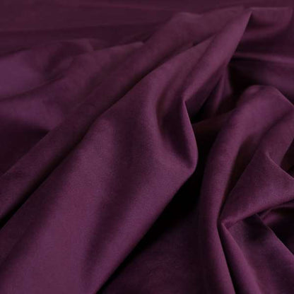 Venice Velvet Fabrics In Purple Colour Furnishing Upholstery Velvet Fabric - Roman Blinds