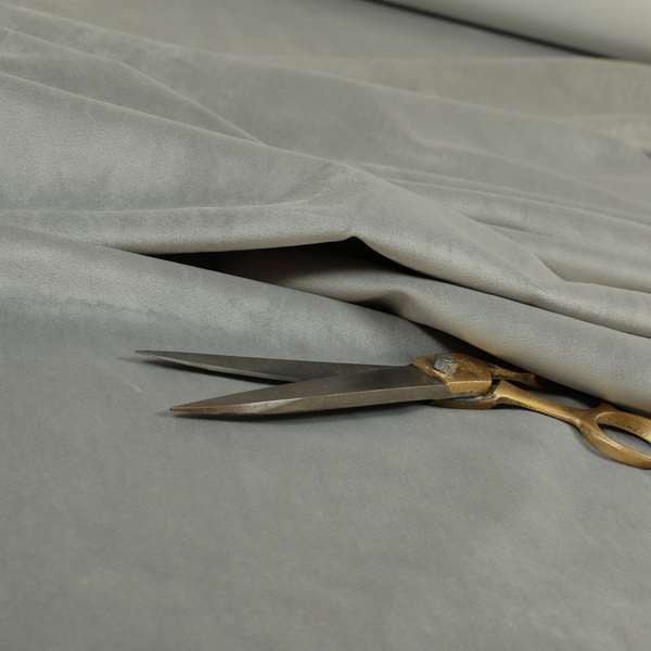 Venice Velvet Fabrics In Silver Colour Furnishing Upholstery Velvet Fabric - Roman Blinds