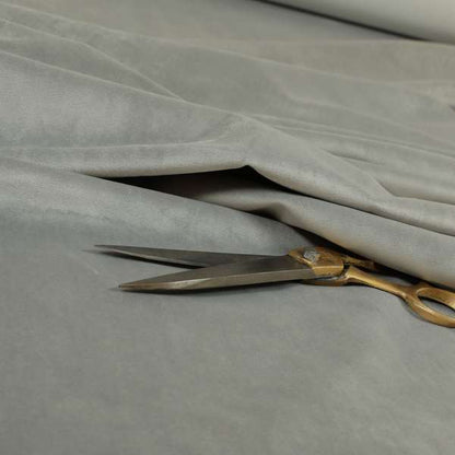 Venice Velvet Fabrics In Silver Colour Furnishing Upholstery Velvet Fabric - Roman Blinds