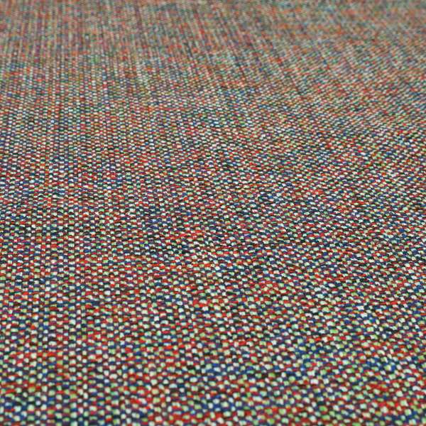 Verona Unique Textured Basket Weave Heavyweight Upholstery Fabric In Red Blue Green Colours - Handmade Cushions