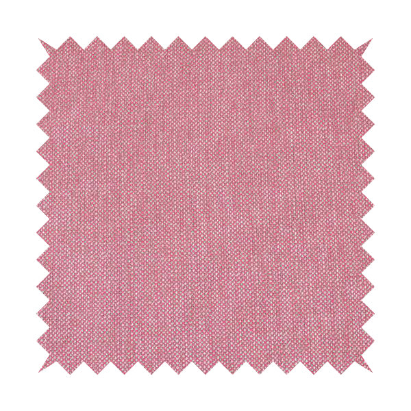 Verona Unique Textured Basket Weave Heavyweight Upholstery Fabric In Pink Colour - Handmade Cushions