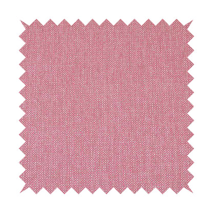 Verona Unique Textured Basket Weave Heavyweight Upholstery Fabric In Pink Colour - Handmade Cushions