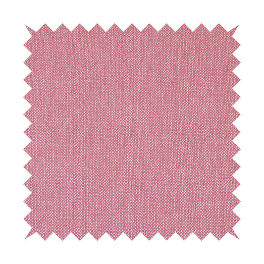 Verona Unique Textured Basket Weave Heavyweight Upholstery Fabric In Pink Colour