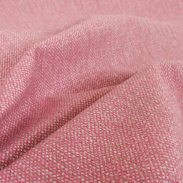 Verona Unique Textured Basket Weave Heavyweight Upholstery Fabric In Pink Colour - Roman Blinds