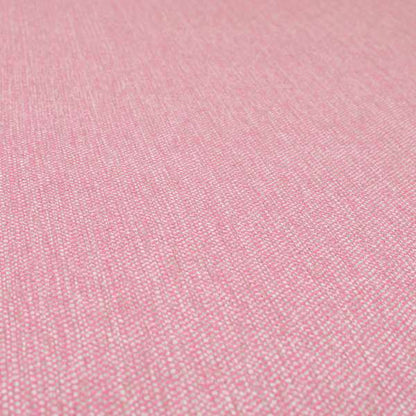 Verona Unique Textured Basket Weave Heavyweight Upholstery Fabric In Pink Colour - Handmade Cushions