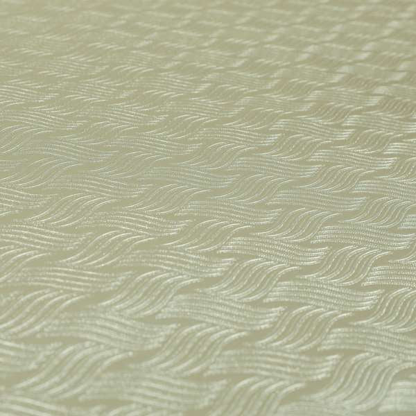 Waldorf Designer Vinyl Pattern Faux Leather Upholstery Fabric In Silver