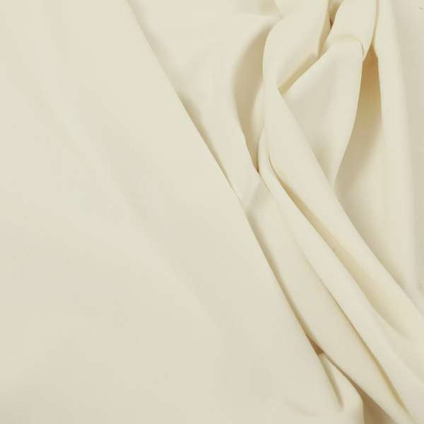 Wiltshire Plain Poly Cotton Flat Weave Upholstery Curtains Fabric In White Colour