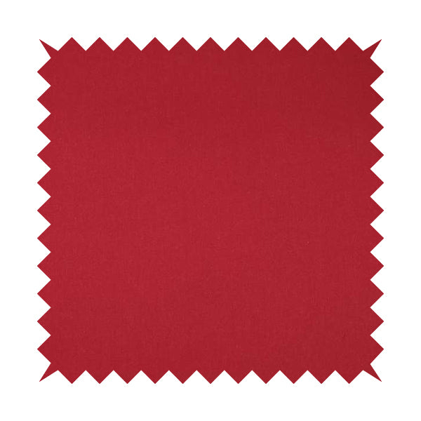 Wiltshire Plain Poly Cotton Flat Weave Upholstery Curtains Fabric In Red Colour