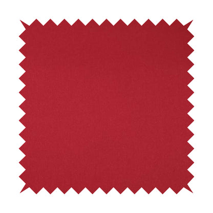 Wiltshire Plain Poly Cotton Flat Weave Upholstery Curtains Fabric In Red Colour - Handmade Cushions