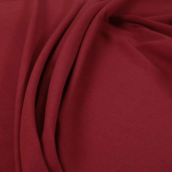 Wiltshire Plain Poly Cotton Flat Weave Upholstery Curtains Fabric In Red Colour - Roman Blinds