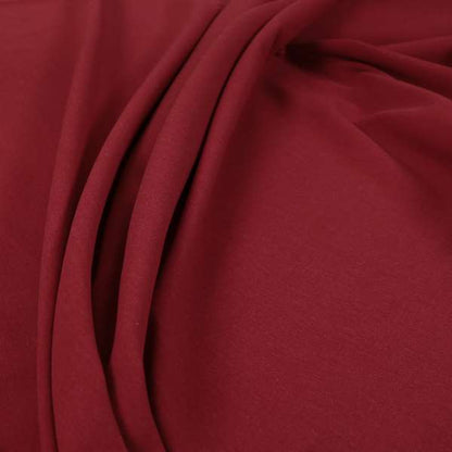 Wiltshire Plain Poly Cotton Flat Weave Upholstery Curtains Fabric In Red Colour - Handmade Cushions