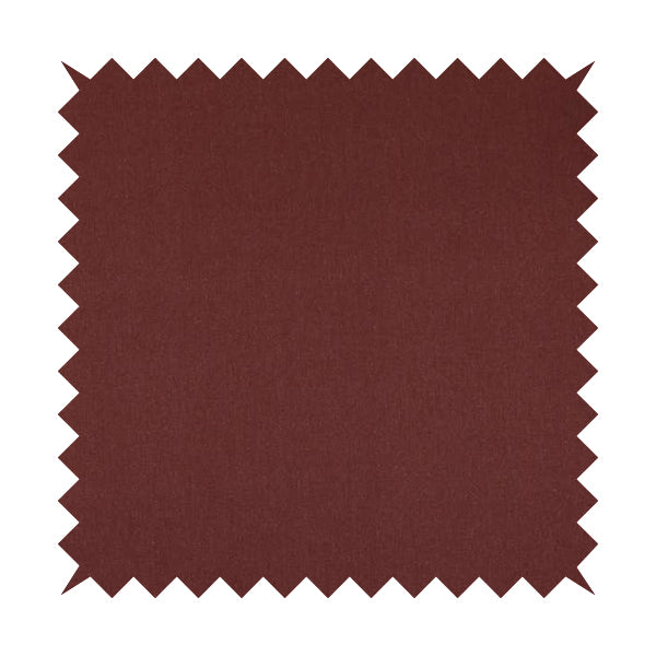 Wiltshire Plain Poly Cotton Flat Weave Upholstery Curtains Fabric In Wine Red Colour - Roman Blinds