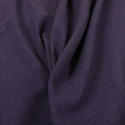 Wiltshire Plain Poly Cotton Flat Weave Upholstery Curtains Fabric In Purple Colour - Roman Blinds