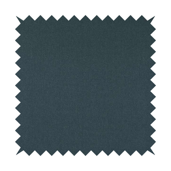 Wiltshire Plain Poly Cotton Flat Weave Upholstery Curtains Fabric In Denim Blue Colour - Made To Measure Curtains