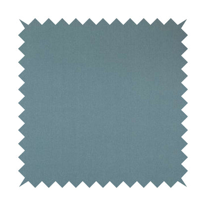 Wiltshire Plain Poly Cotton Flat Weave Upholstery Curtains Fabric In Sky Blue Colour - Handmade Cushions