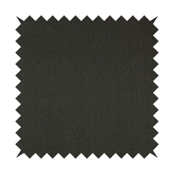 Wiltshire Plain Poly Cotton Flat Weave Upholstery Curtains Fabric In Black Colour - Made To Measure Curtains