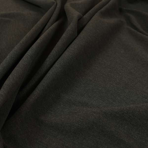 Wiltshire Plain Poly Cotton Flat Weave Upholstery Curtains Fabric In Black Colour - Handmade Cushions