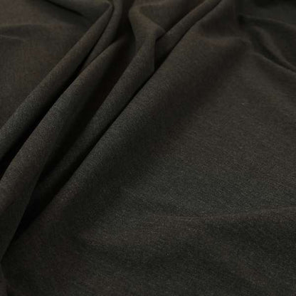 Wiltshire Plain Poly Cotton Flat Weave Upholstery Curtains Fabric In Black Colour