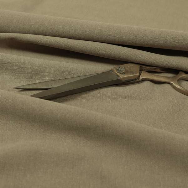 Wiltshire Plain Poly Cotton Flat Weave Upholstery Curtains Fabric In Beige Colour - Roman Blinds