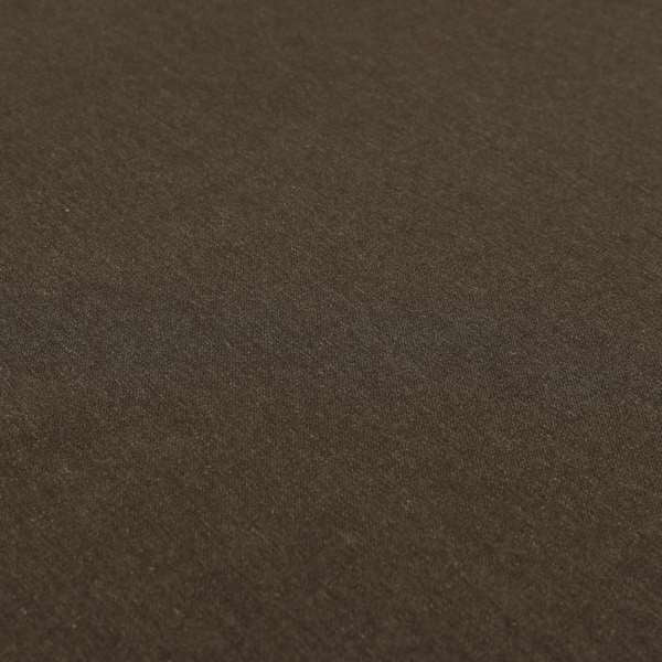 Wiltshire Plain Poly Cotton Flat Weave Upholstery Curtains Fabric In Brown Colour