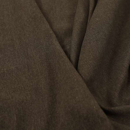 Wiltshire Plain Poly Cotton Flat Weave Upholstery Curtains Fabric In Brown Colour - Made To Measure Curtains