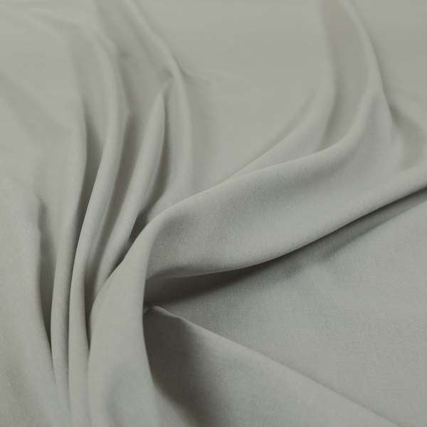 Wiltshire Plain Poly Cotton Flat Weave Upholstery Curtains Fabric In Silver Colour - Made To Measure Curtains