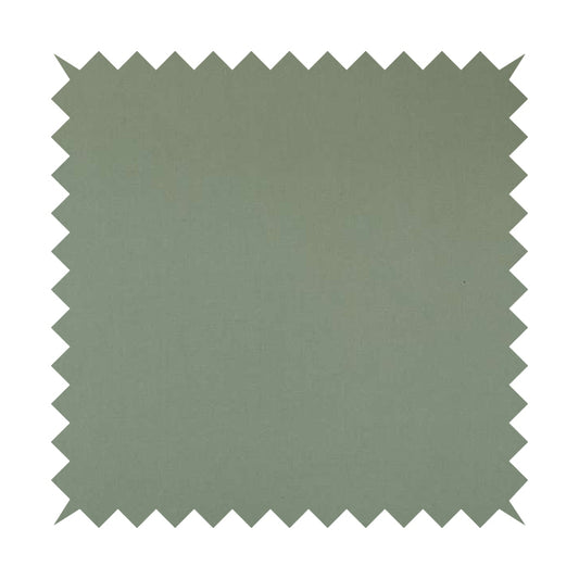 Wiltshire Plain Poly Cotton Flat Weave Upholstery Curtains Fabric In Light Sage Green Colour