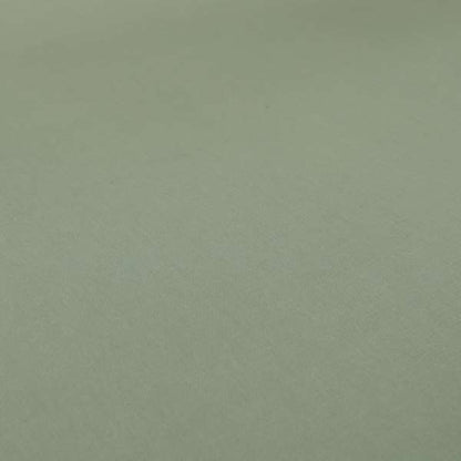 Wiltshire Plain Poly Cotton Flat Weave Upholstery Curtains Fabric In Light Sage Green Colour