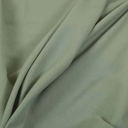 Wiltshire Plain Poly Cotton Flat Weave Upholstery Curtains Fabric In Light Sage Green Colour - Handmade Cushions