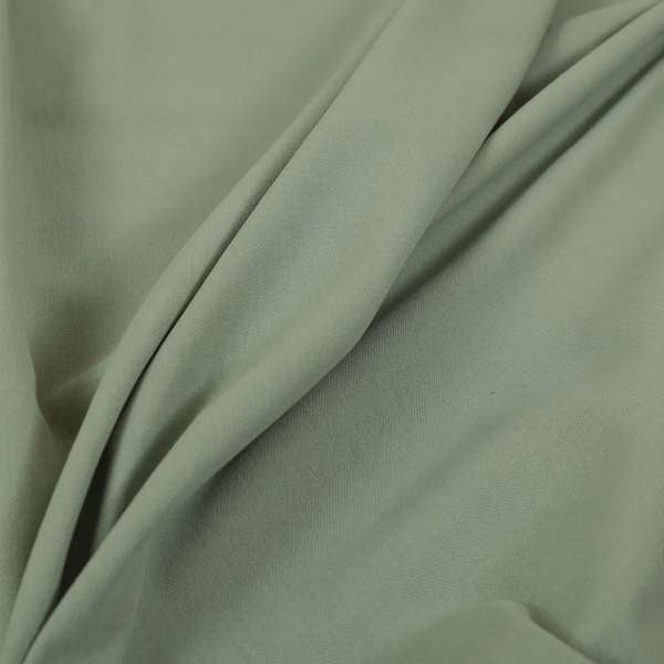 Wiltshire Plain Poly Cotton Flat Weave Upholstery Curtains Fabric In Light Sage Green Colour - Made To Measure Curtains