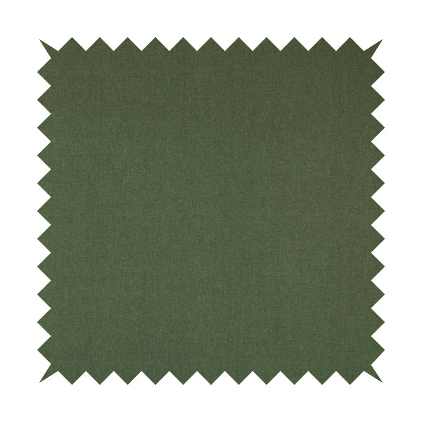 Wiltshire Plain Poly Cotton Flat Weave Upholstery Curtains Fabric In Forest Green Colour