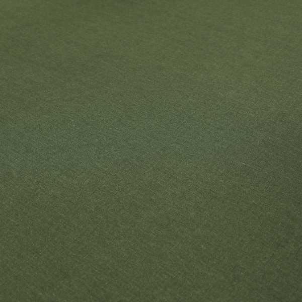 Wiltshire Plain Poly Cotton Flat Weave Upholstery Curtains Fabric In Forest Green Colour - Roman Blinds