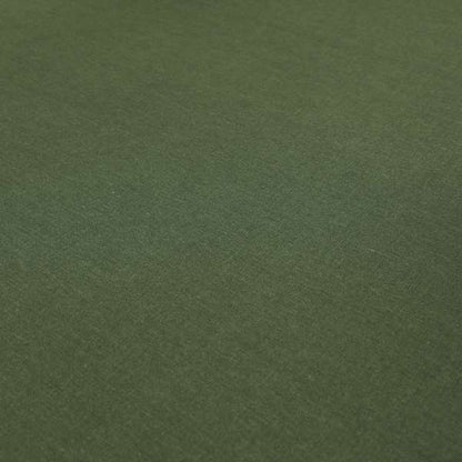 Wiltshire Plain Poly Cotton Flat Weave Upholstery Curtains Fabric In Forest Green Colour - Handmade Cushions