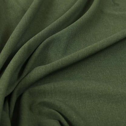 Wiltshire Plain Poly Cotton Flat Weave Upholstery Curtains Fabric In Forest Green Colour - Made To Measure Curtains