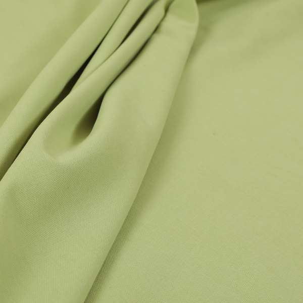 Wiltshire Plain Poly Cotton Flat Weave Upholstery Curtains Fabric In Lime Green Colour