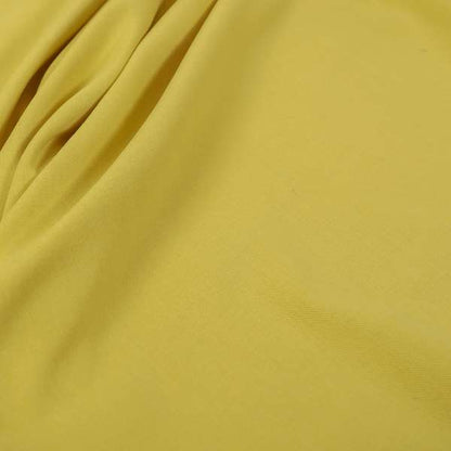 Wiltshire Plain Poly Cotton Flat Weave Upholstery Curtains Fabric In Yellow Colour - Made To Measure Curtains